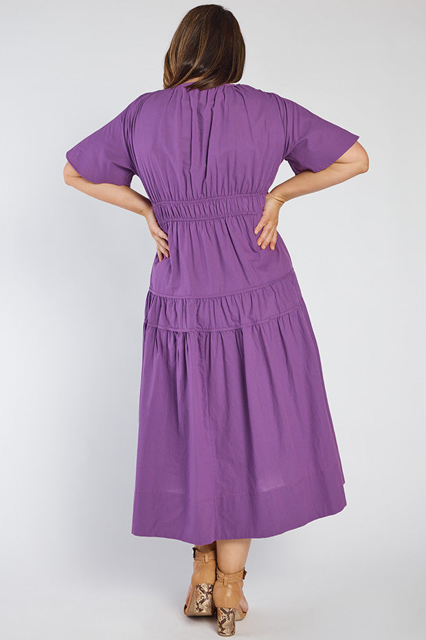 Kassidy Purple Dress – Purple midi dress