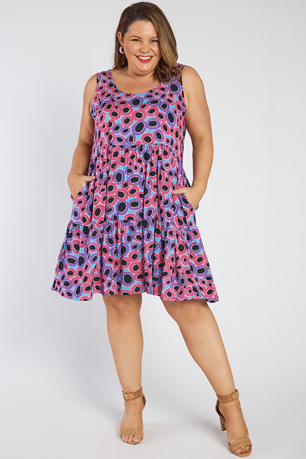 Dove Lilly Pilly Sleeveless Dress – Lilly Pilly knee length dress