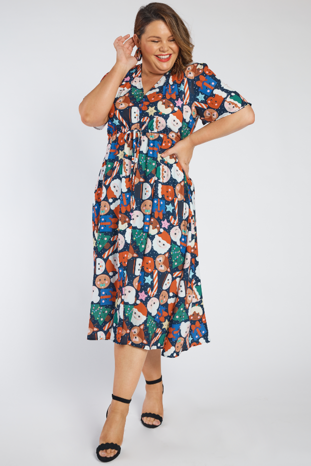 Marley Kawaii Kristmas Dress โ Kawaii Kristmas midi dress