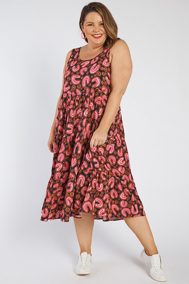 Teagan Yarli Creative Sleeveless Dress – Yarli Creative midi dress