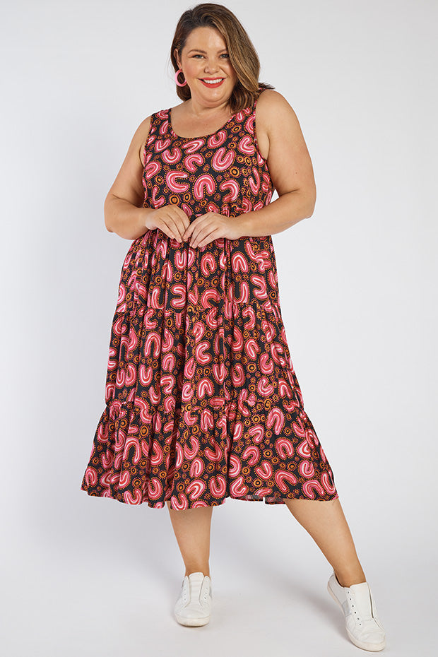 Teagan Yarli Creative Sleeveless Dress – Yarli Creative midi dress