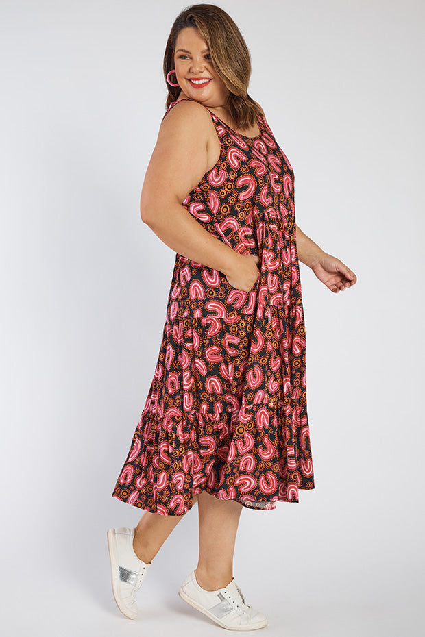 Teagan Yarli Creative Sleeveless Dress – Yarli Creative midi dress
