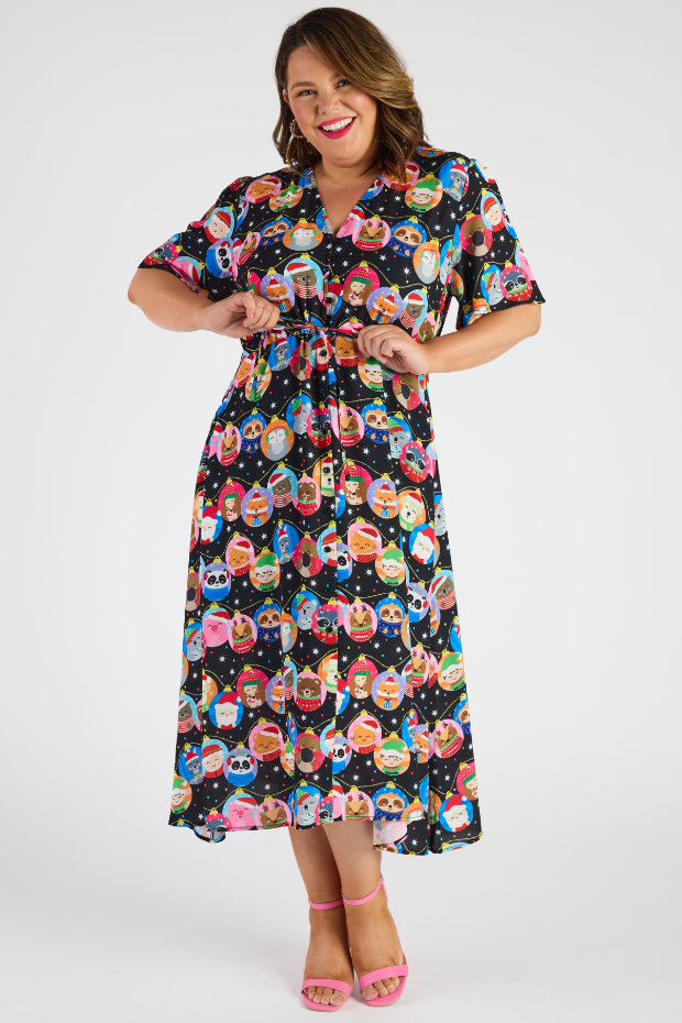 Marley Bauble Christmas Dress – Bauble Christmas midi dress