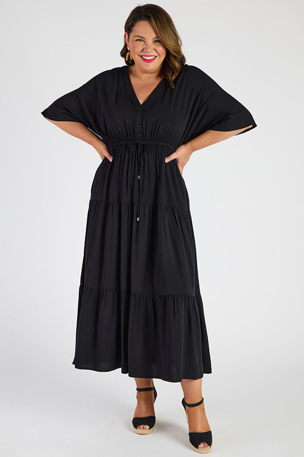 Maddie Black Dress – Black maxi dress