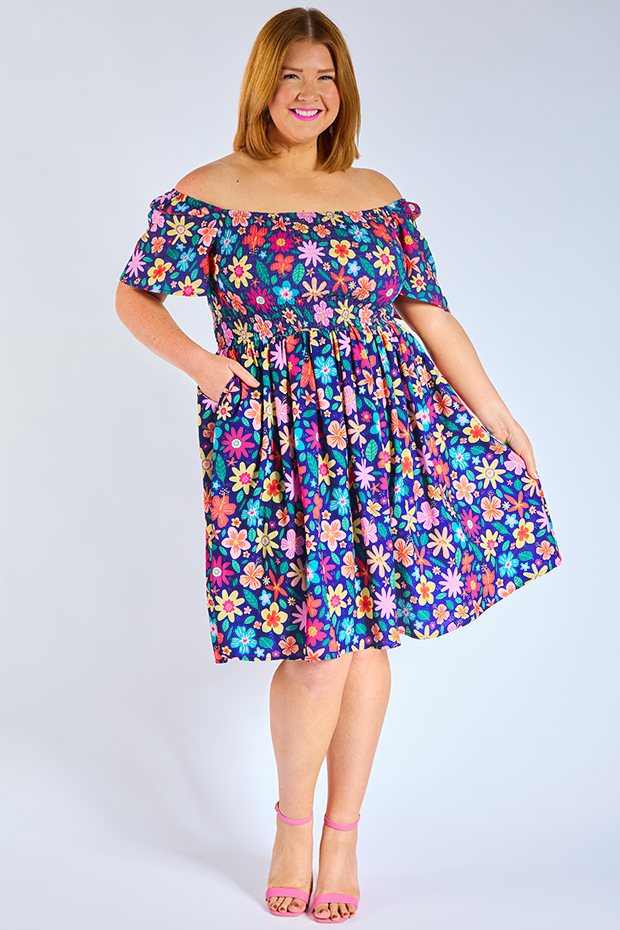 Katarina Ashy Dress – Ashy knee length dress
