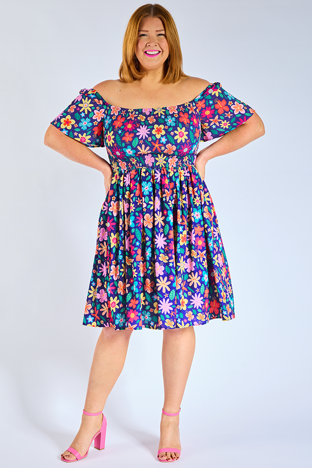 Katarina Ashy Dress – Ashy knee length dress