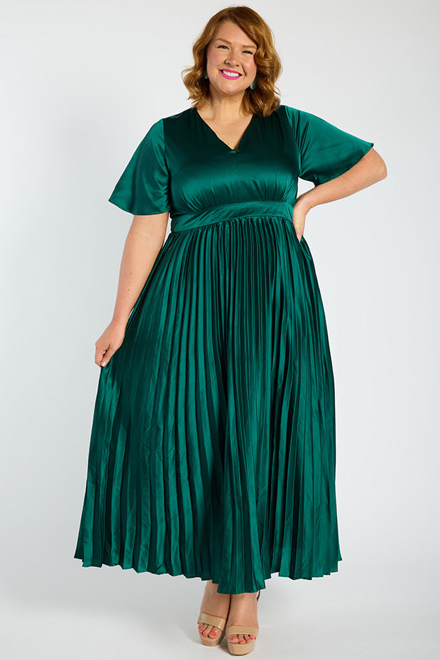 Rosella Emerald Dress â Emerald maxi dress