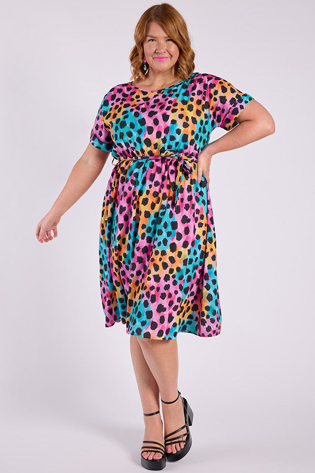 Valencia Trio Cheetah Dress – Trio Cheetah midi dress