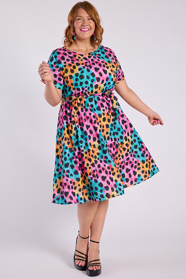 Valencia Trio Cheetah Dress – Trio Cheetah midi dress