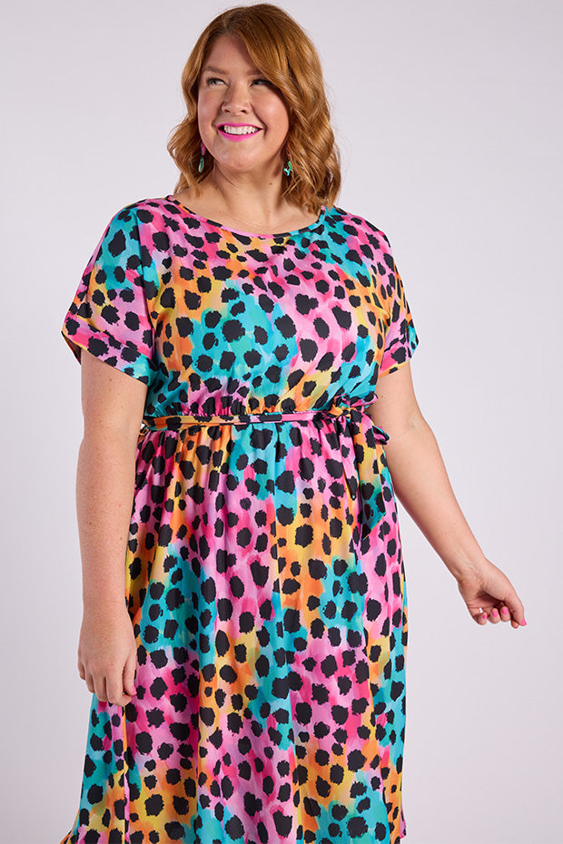 Valencia Trio Cheetah Dress – Trio Cheetah midi dress
