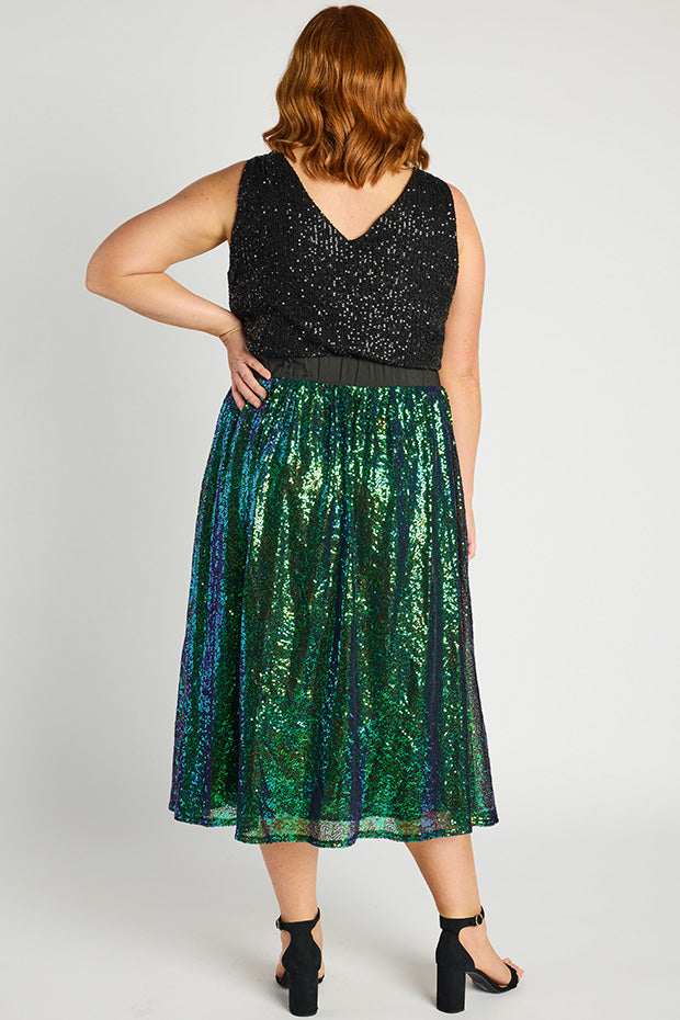 Eras Mermaid Sequin Skirt – Mermaid Sequin midi skirt