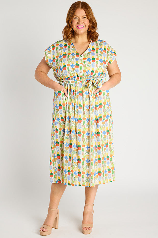 Georgie Cactus Dress – Cactus shirt dress