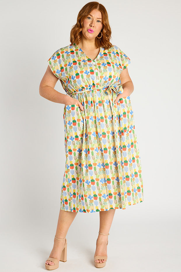 Georgie Cactus Dress – Cactus shirt dress