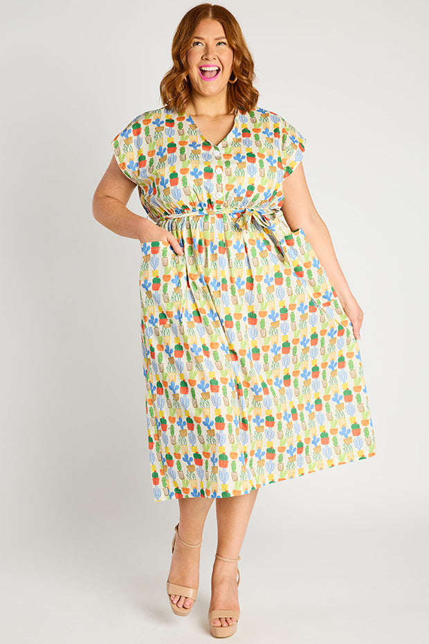 Georgie Cactus Dress – Cactus shirt dress
