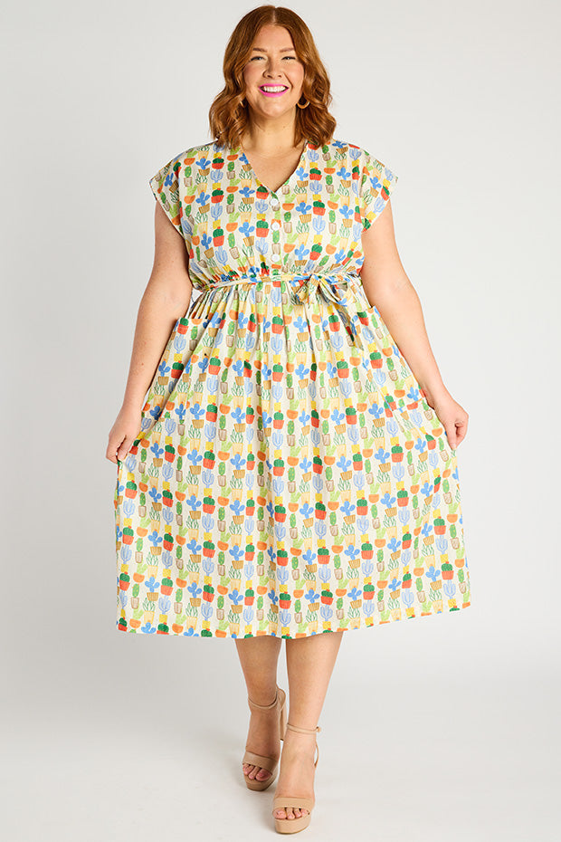 Georgie Cactus Dress – Cactus shirt dress