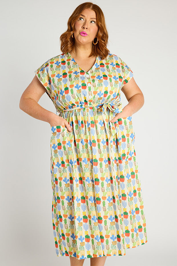 Georgie Cactus Dress – Cactus shirt dress