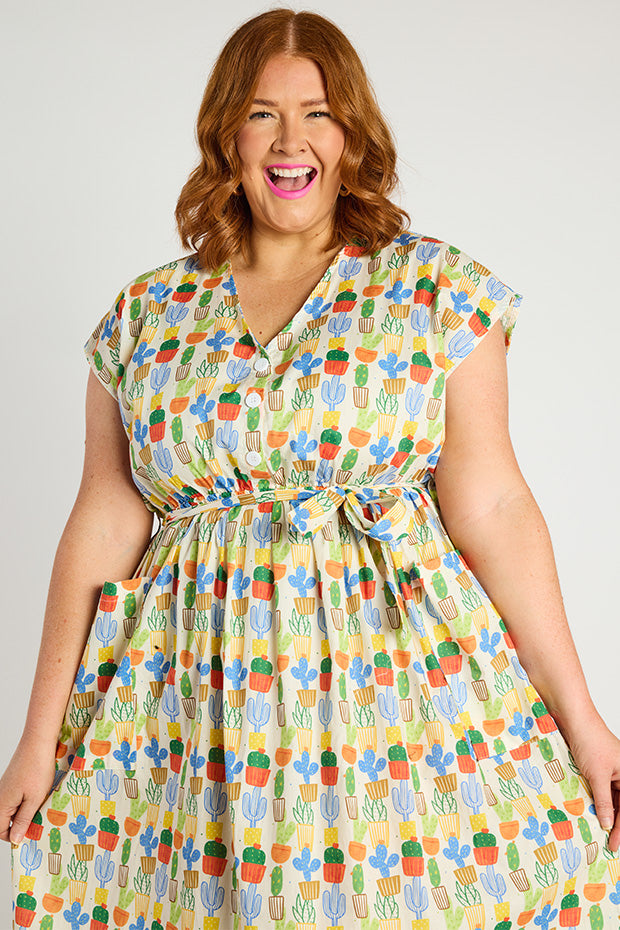 Georgie Cactus Dress – Cactus shirt dress