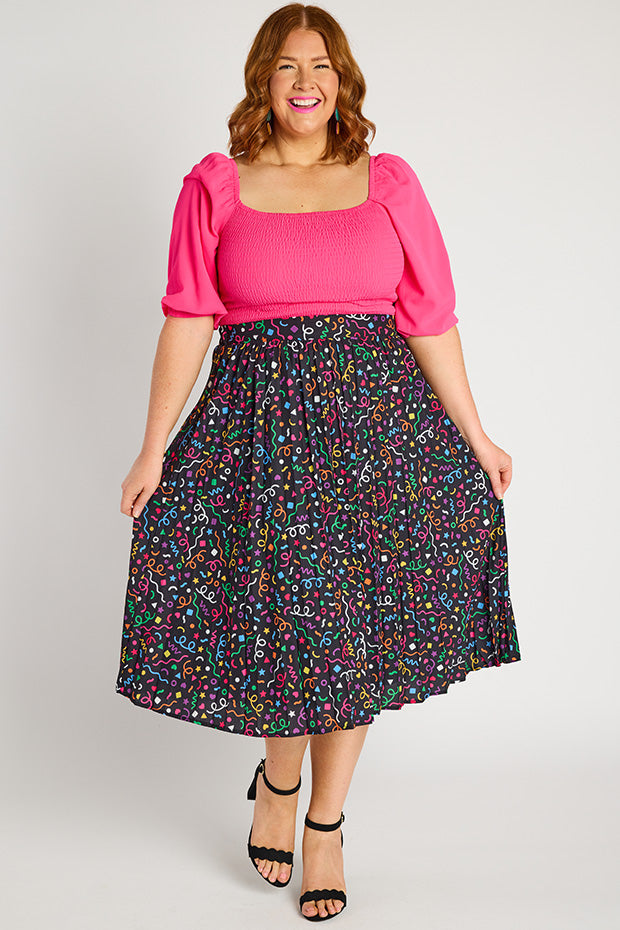 Kansas Happy Everything Skirt – Happy Everything midi skirt
