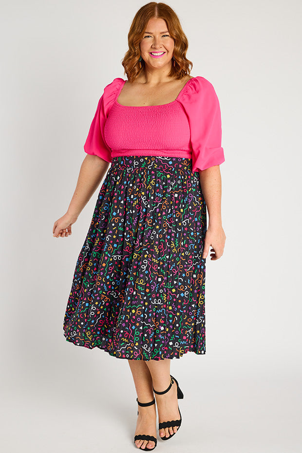 Kansas Happy Everything Skirt – Happy Everything midi skirt