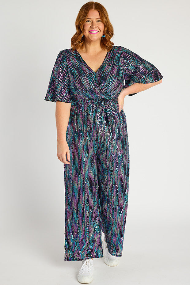 Skyla Unicorn Sequins Party Jumpsuit – Unicorn Sequins jumpsuit