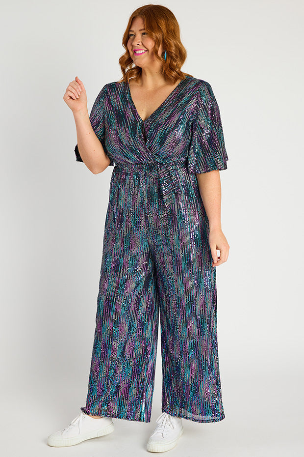 Skyla Unicorn Sequins Party Jumpsuit – Unicorn Sequins jumpsuit