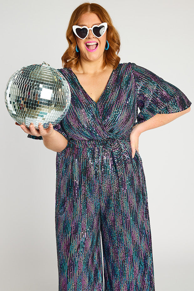 Skyla Unicorn Sequins Party Jumpsuit – Unicorn Sequins jumpsuit