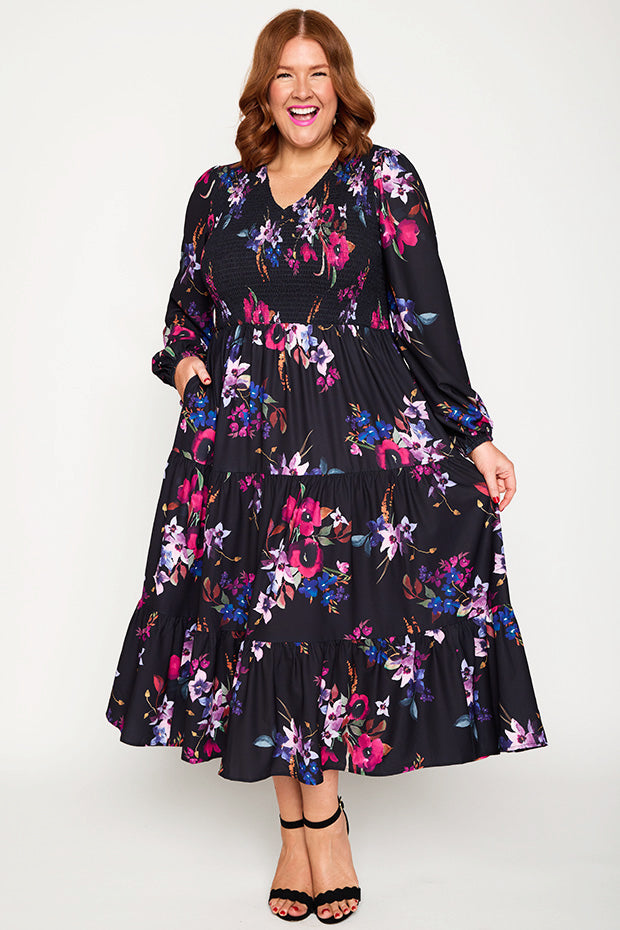 Stevie Night Flower Dress – Night Flower maxi dress