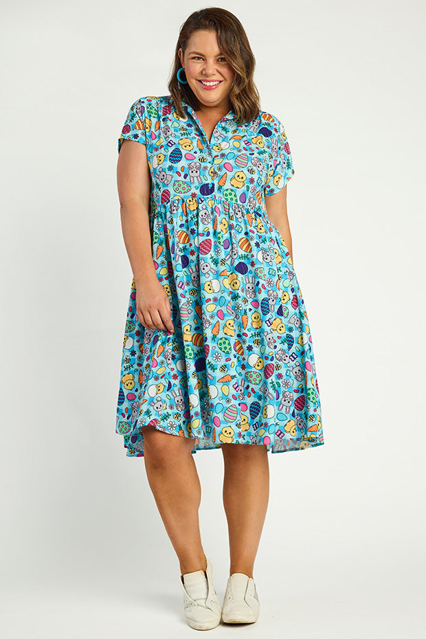 Frankie Easter Hunt Dress – Easter Hunt shirt dress