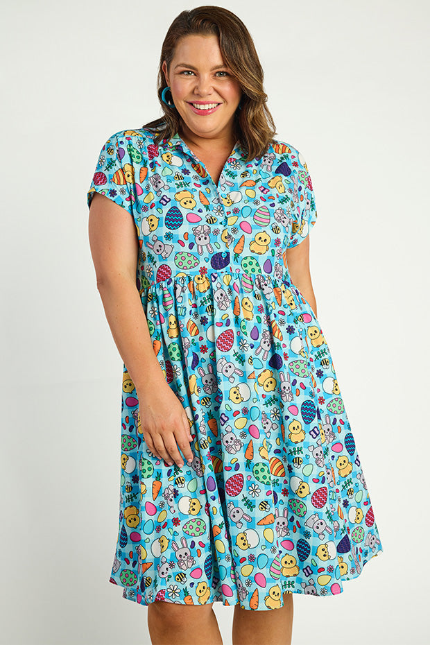Frankie Easter Hunt Dress – Easter Hunt shirt dress