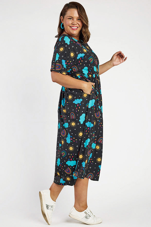 Superstar Happy Sun Dress – Happy Sun midi dress