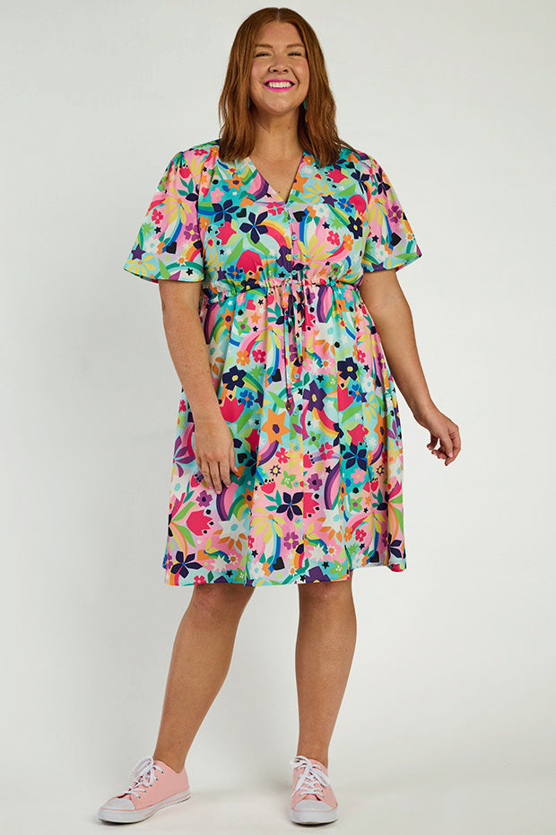 Siena Rainbow Bright Dress – Rainbow Bright midi dress