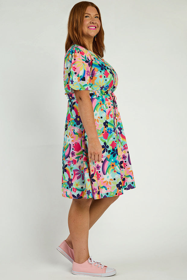 Siena Rainbow Bright Dress – Rainbow Bright midi dress