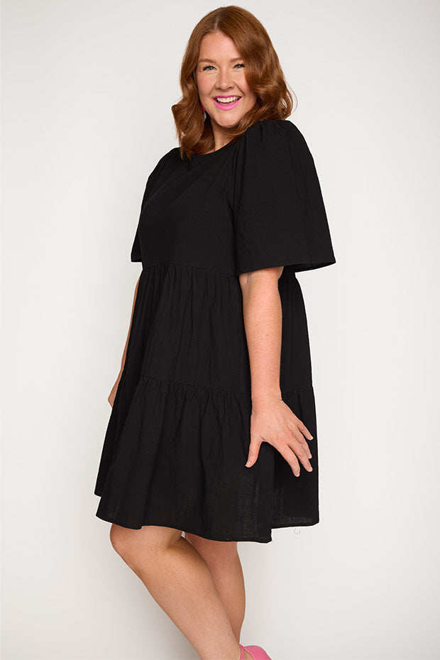 Isadora Black Dress โ Black mini dress