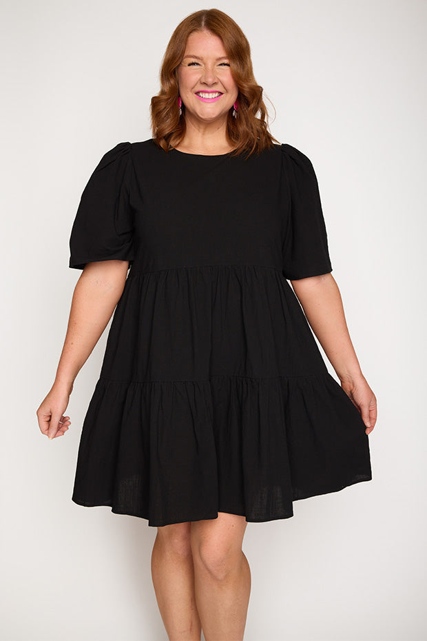 Isadora Black Dress โ Black mini dress