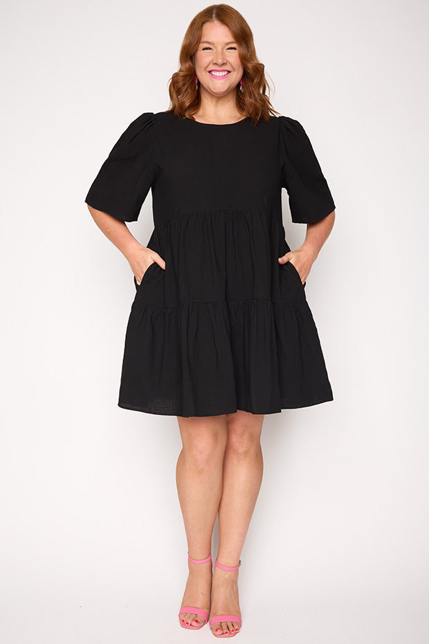 Isadora Black Dress โ Black mini dress