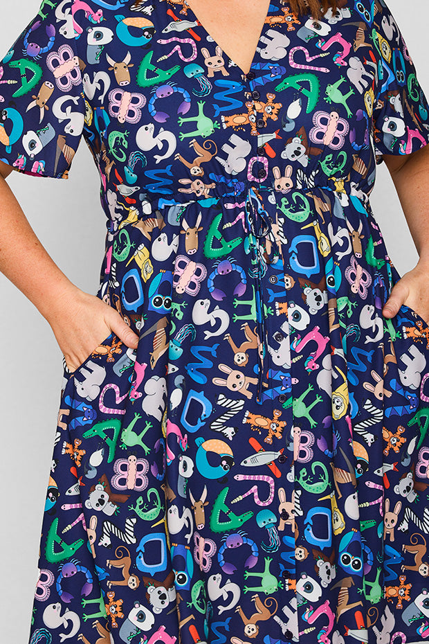 Siena Alpha Animals Dress โ Alpha Animals midi dress