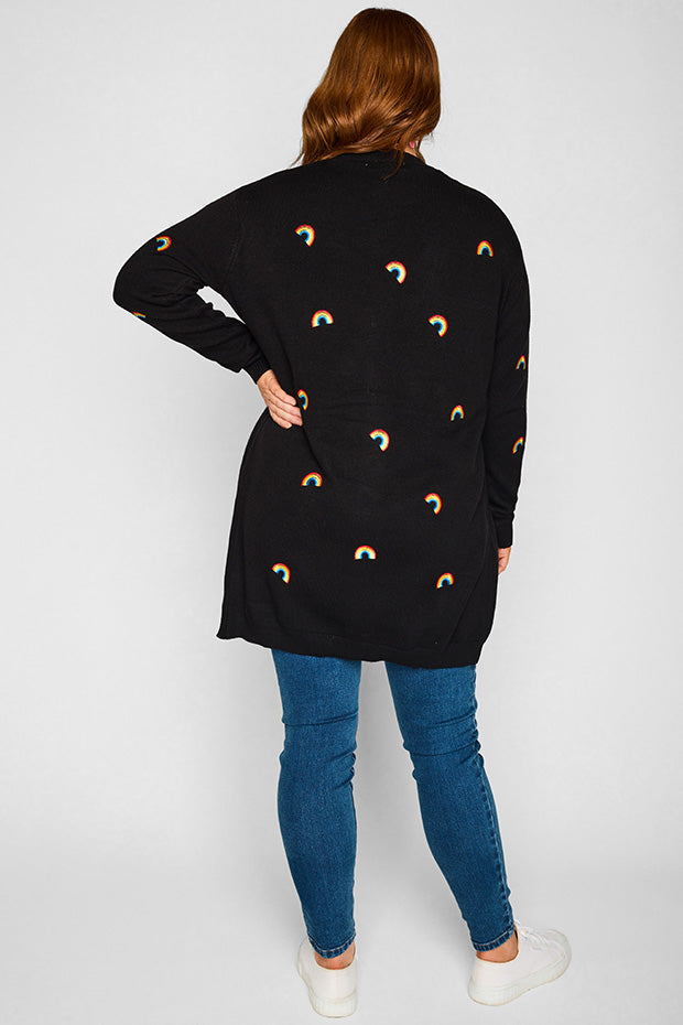 Angela Black Rainbows Cardi – Black Rainbows cardigan