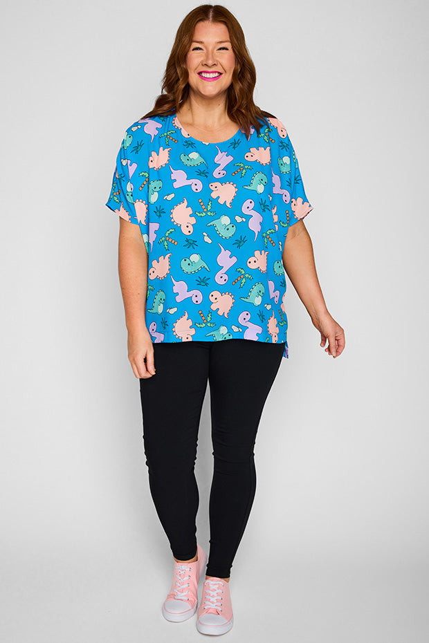 Serena Dino Print Top – Dino Print top