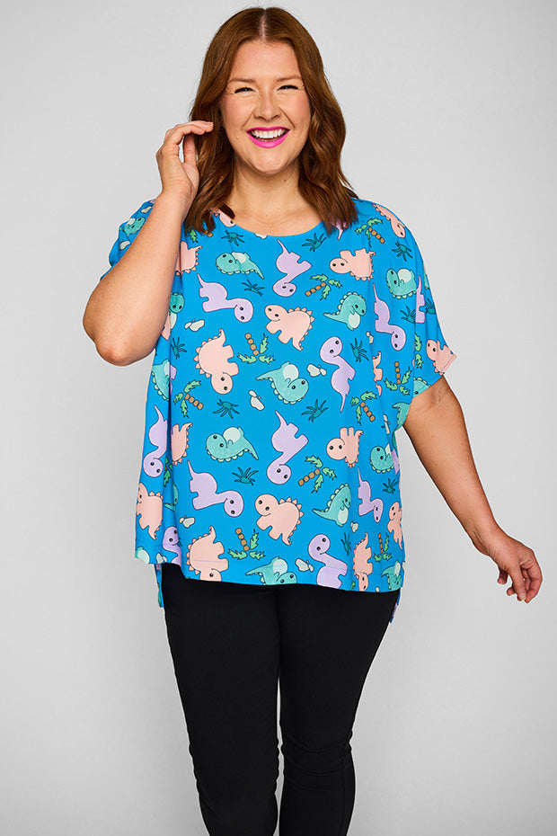 Serena Dino Print Top – Dino Print top