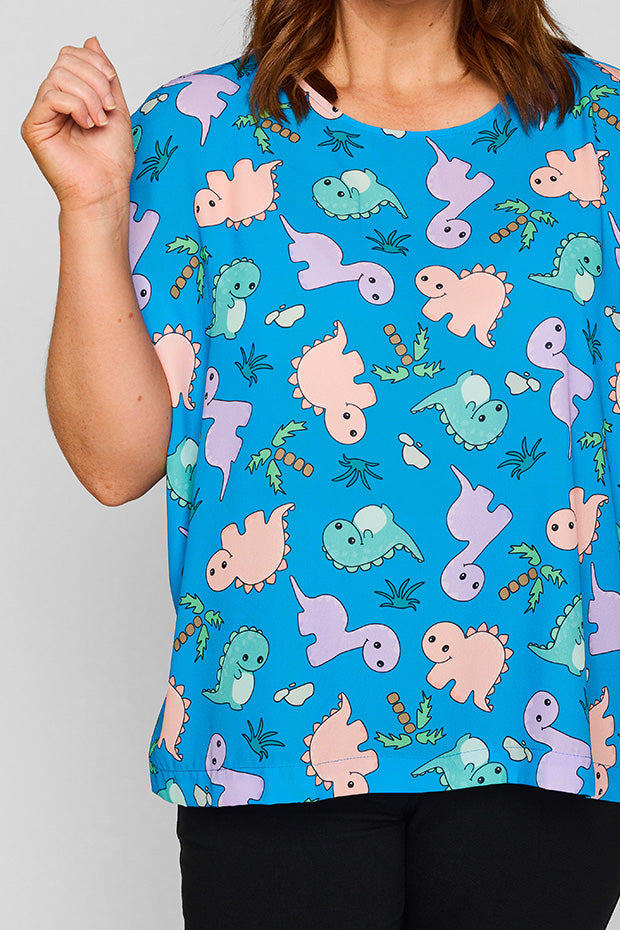 Serena Dino Print Top – Dino Print top