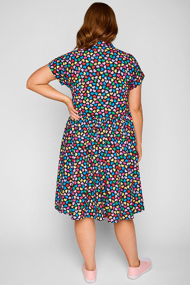 Frankie Love Candy Black Dress โ Love Candy Black shirt dress