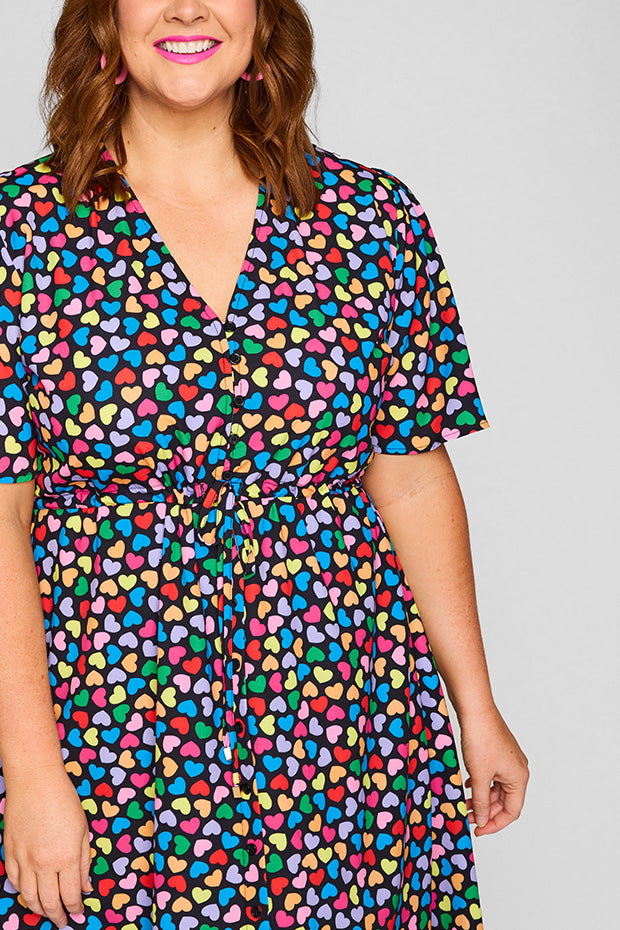 Siena Love Candy Black Dress โ Love Candy Black knee length dress