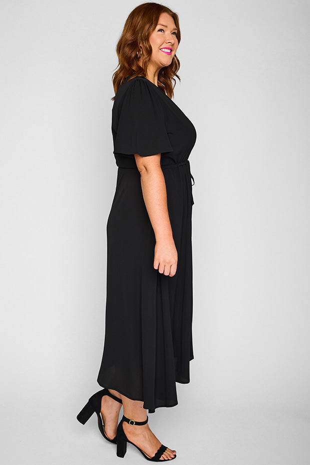 Marley Black Dress – Black midi dress