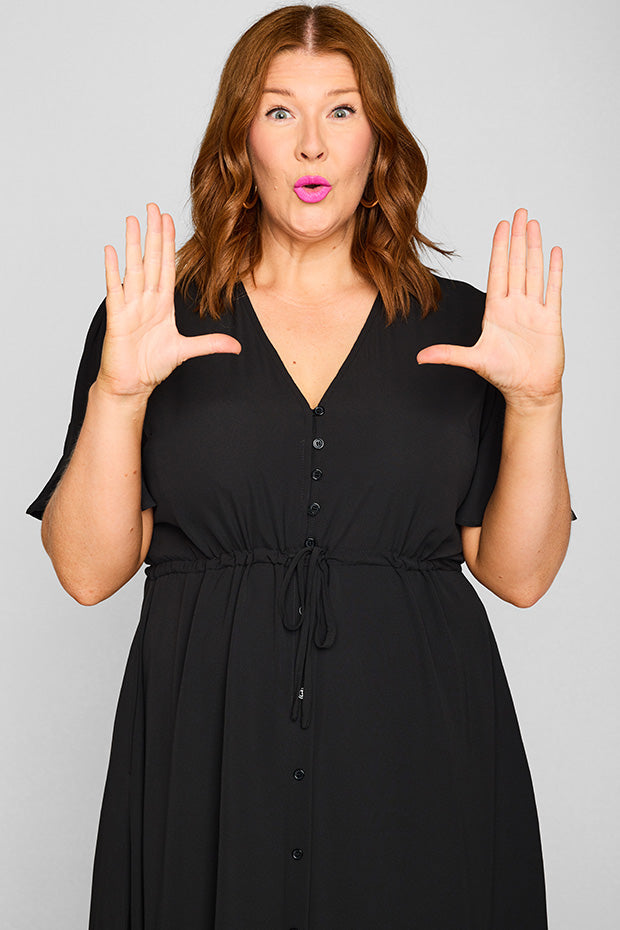 Marley Black Dress – Black midi dress