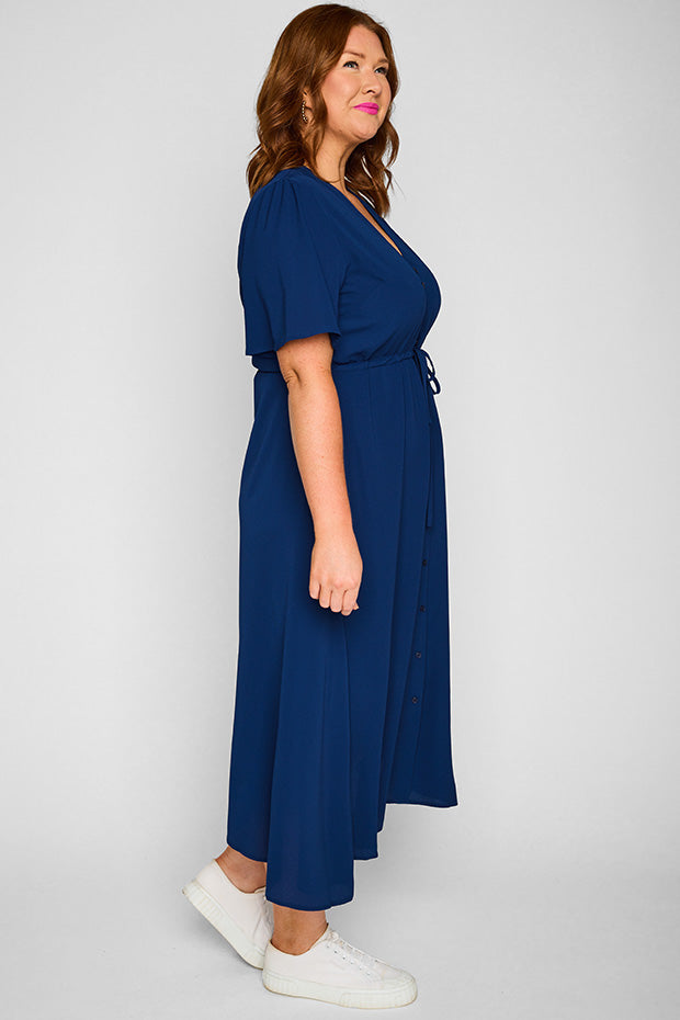 Marley Navy Dress – Navy midi dress