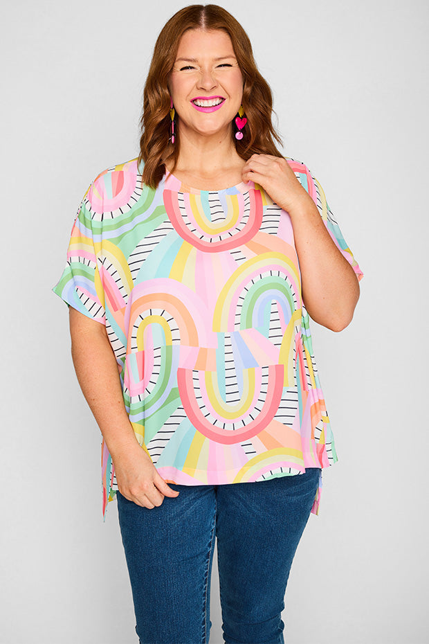 Serena Rainbow Vibing Top – Rainbow Vibing top