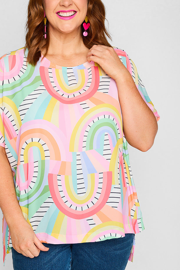 Serena Rainbow Vibing Top – Rainbow Vibing top