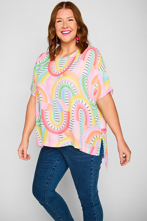 Serena Rainbow Vibing Top – Rainbow Vibing top