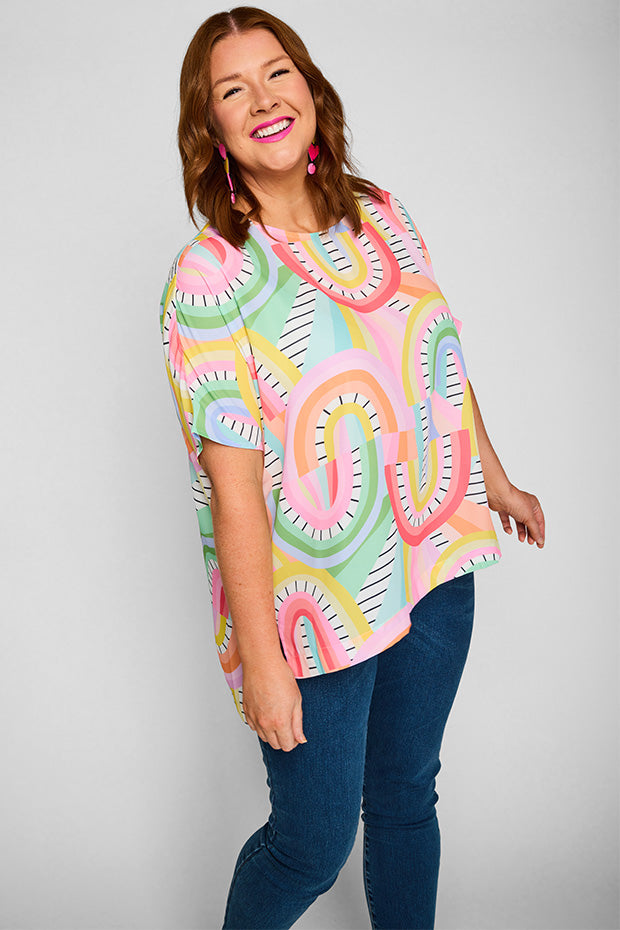 Serena Rainbow Vibing Top – Rainbow Vibing top
