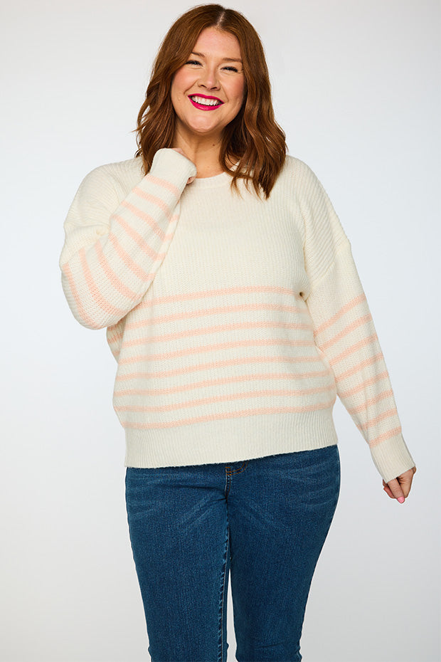 Bree Natural/Fawn Knit – Natural/Fawn knit jumper